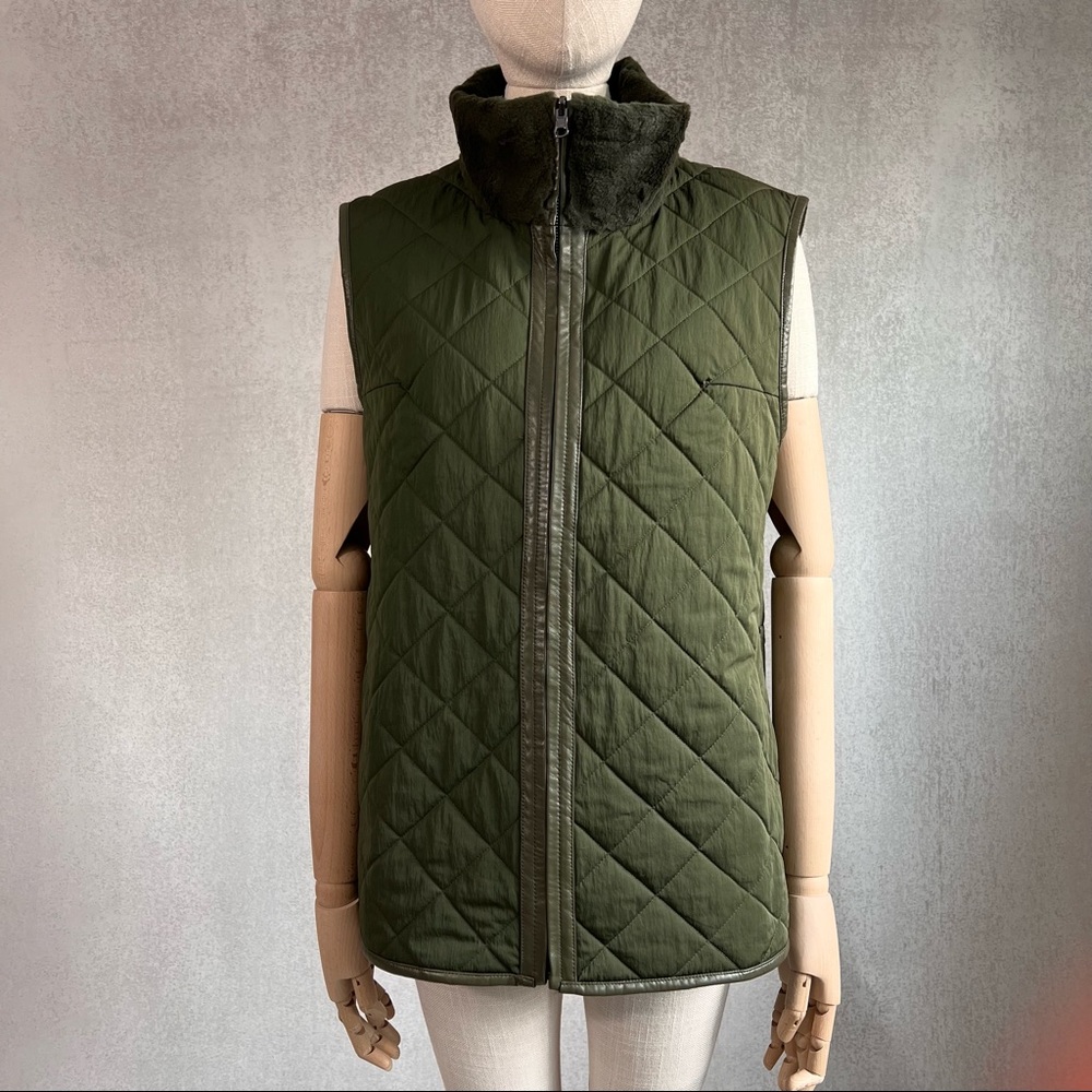 Pologeorgis Quilted Fur Lined Vest
